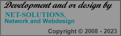 Development and Design by NET-SOLUTIONS, Netzwerk- und Webdesign Copyright (c) 2008 - 2022